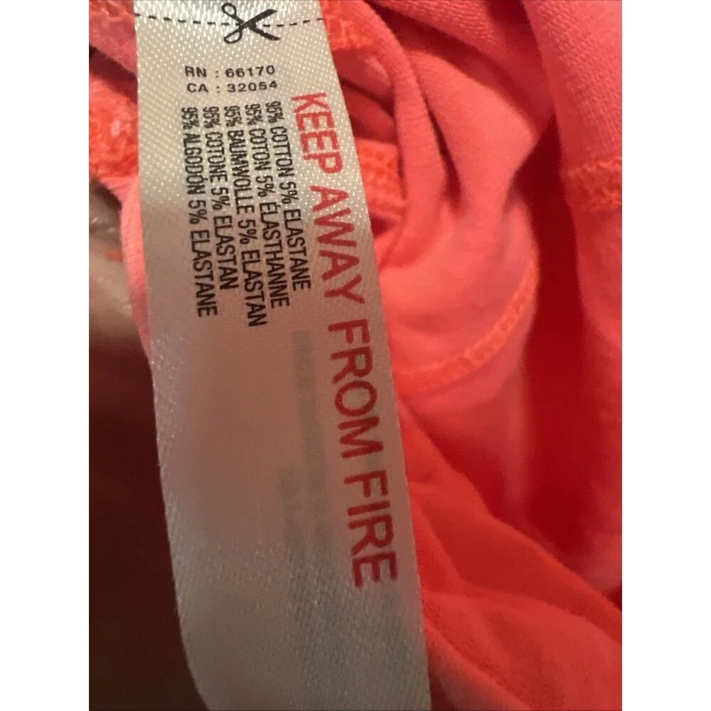RARE!!! Free People FP Movement Utility Cargo Pocket Oversized Jumpsuit Coral XL